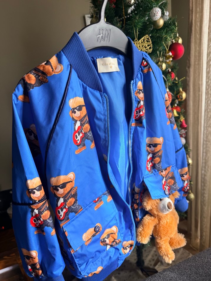 Peluş Ayı Figürlü Mevsimlik mont - Görsel 5