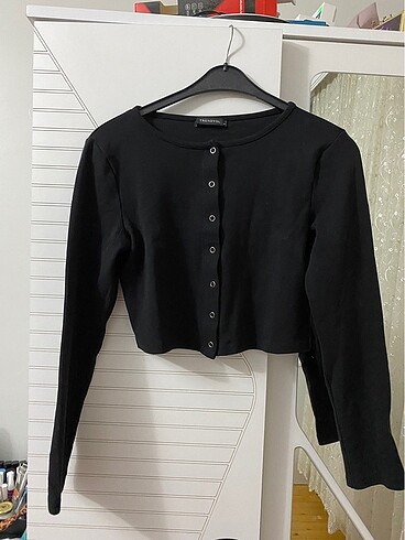 trendyolmilla siyah crop