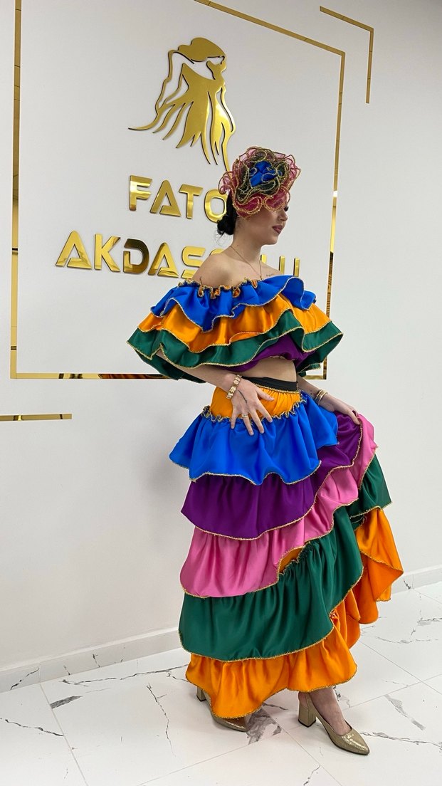 Rengarenk Roman Kostümü - Görsel 2