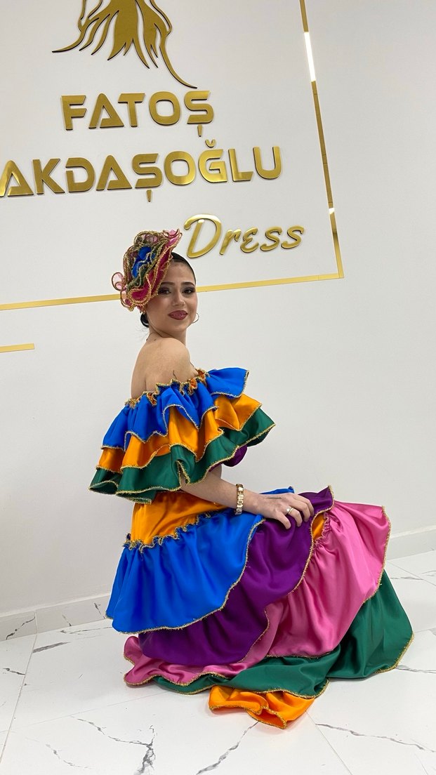 Rengarenk Roman Kostümü - Görsel 4