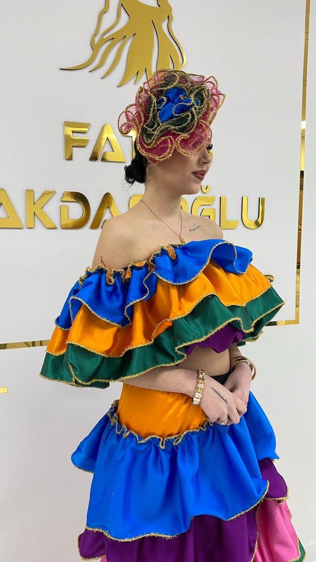 Rengarenk Roman Kostümü - Görsel 5