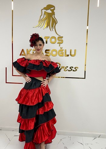 Kırmızı Siyah Roman Kıyafeti s - Görsel 3