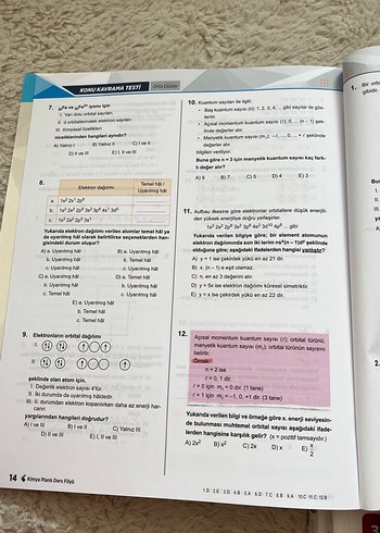 Beden Renk AYT Kimya Planlı Ders Föyü PDF 296 Sayfa