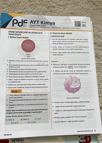 Beden AYT Kimya Planlı Ders Föyü PDF 296 Sayfa