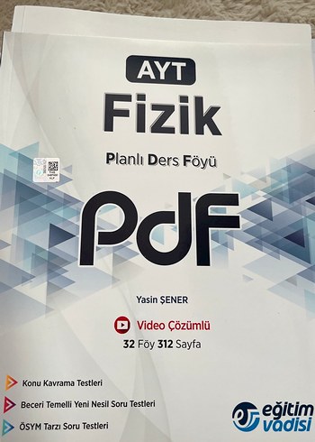 AYT Fizik Konu Kavrama ve Soru Testleri Kitabı