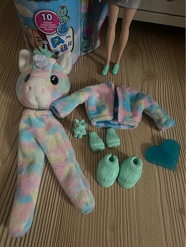  Beden Renk Unicorn barbie kostümlü bebek