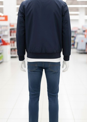 Erkek Lacivert Denim Ceket - Görsel 2