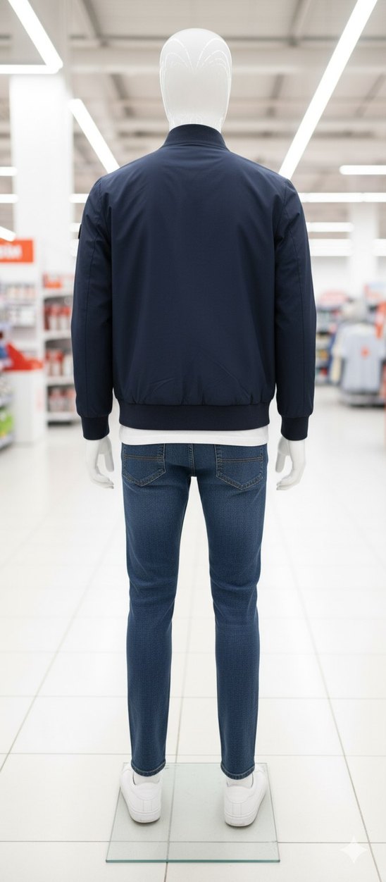 Erkek Lacivert Denim Ceket - Görsel 2