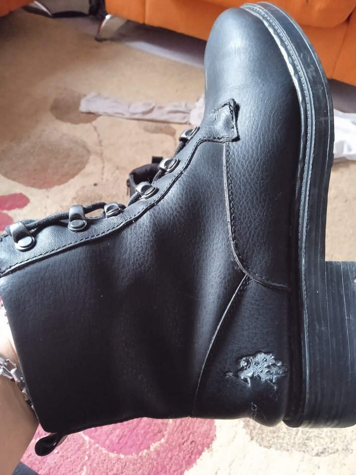 Siyah Bağcıklı Erkek Sokak Stili Bot - Görsel 2