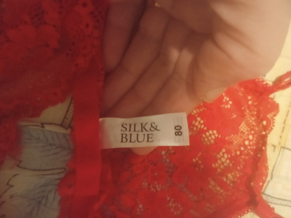 Nakışlı Kırmızı Bohem Vintage Sütyen - Görsel 2