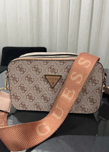 Guess Guess Bej Desenli Kadın Çapraz Çanta