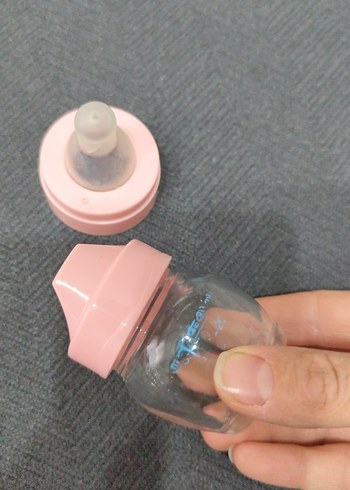 Pembe Pastel Bebek Biberonu - Görsel 4