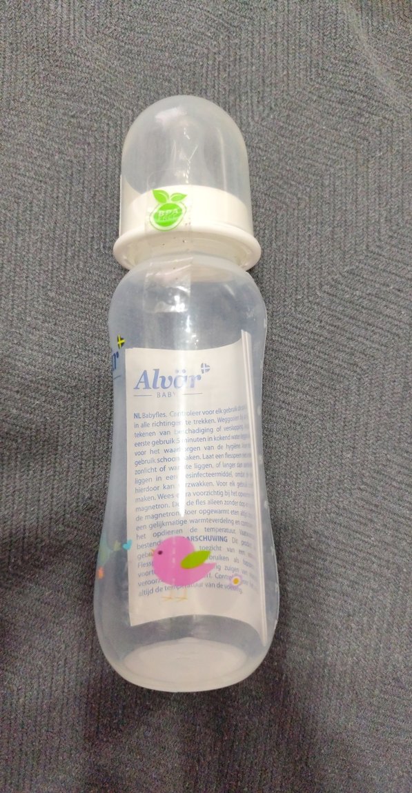 Pastel Beyaz Alvar Bebek Biberonu 250 ml - Görsel 2