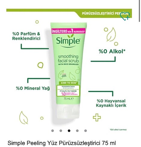Simple Simple - Yüz Pürüzsüzleştirici Peeling