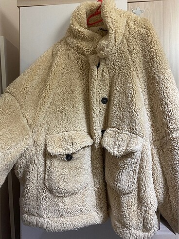 s Beden camel Renk Peluş mont