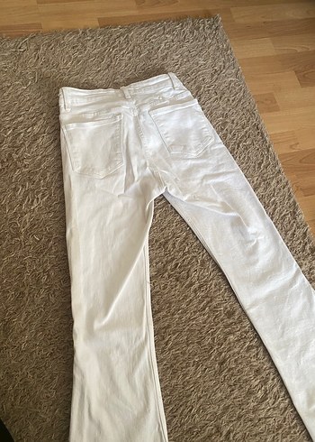 Zara Beyaz Flare Jeans - Görsel 7
