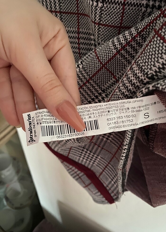 Stradivarius Ekoseli Elbise - Görsel 2