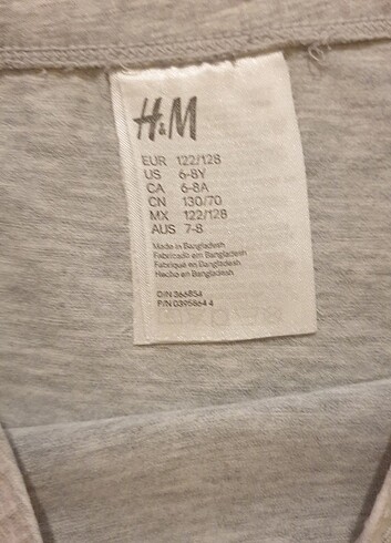 H&M Kiz çocuk boxer 7-8 yaş 