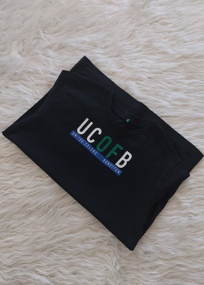 United Colors of Benetton T-shirt Siyah — görsel 3/5