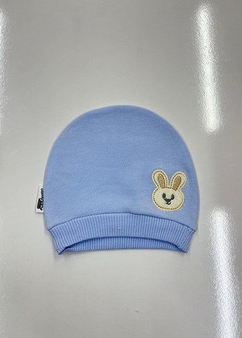 Nakışlı Beyaz Bebe beresi - Görsel 3