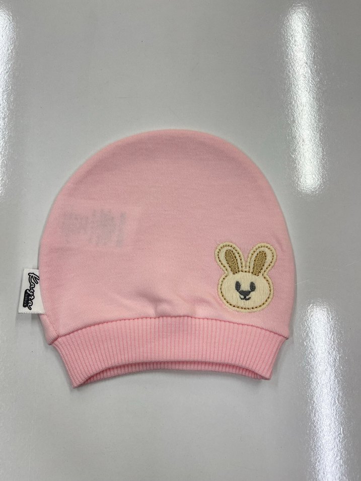 Nakışlı Beyaz Bebe beresi - Görsel 2