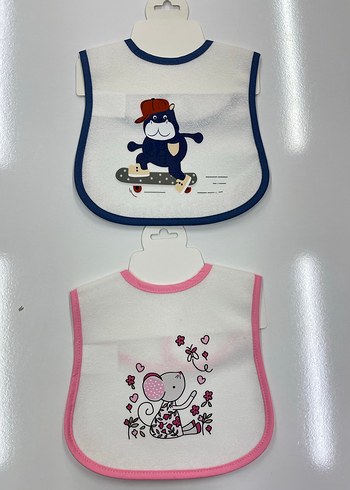 Pembe Baskılı Bebek Önlüğü - Görsel 3