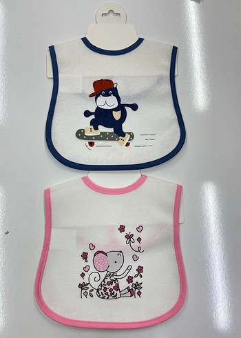 Pembe Baskılı Bebek Önlüğü - Görsel 2