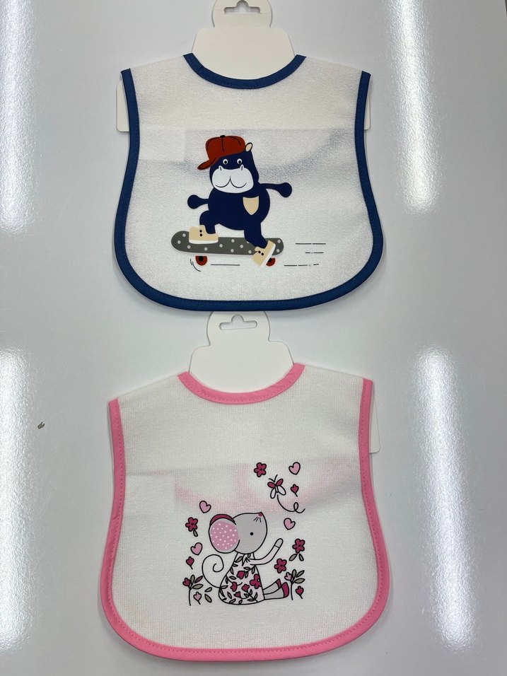 Pembe Baskılı Bebek Önlüğü - Görsel 3