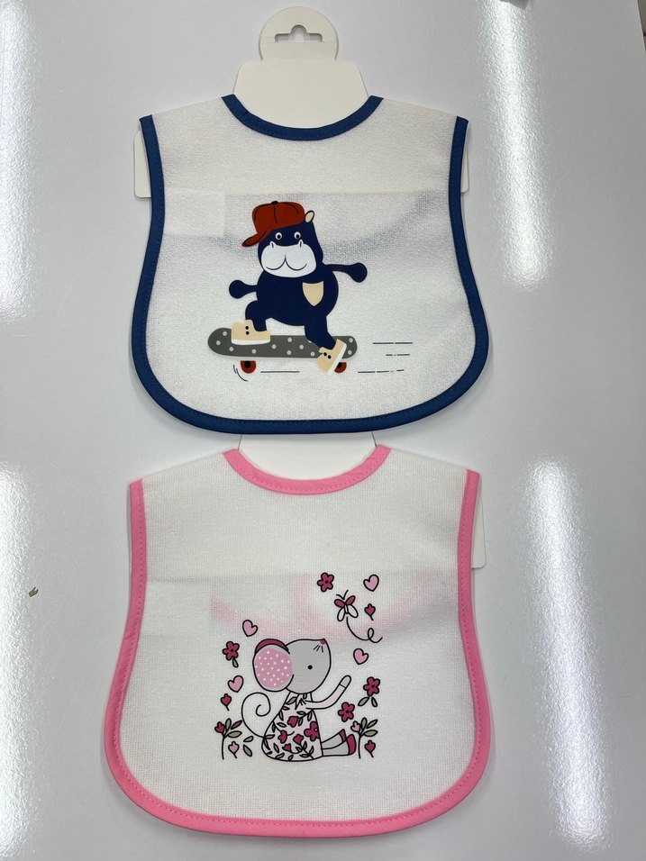 Pembe Baskılı Bebek Önlüğü - Görsel 2