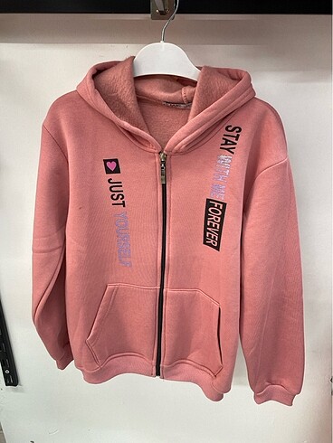 Kız çocuk fermuarlı sweat