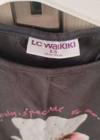 Kız Çocuk Gri Baskılı Kısa Kollu Tişört - Görsel 2