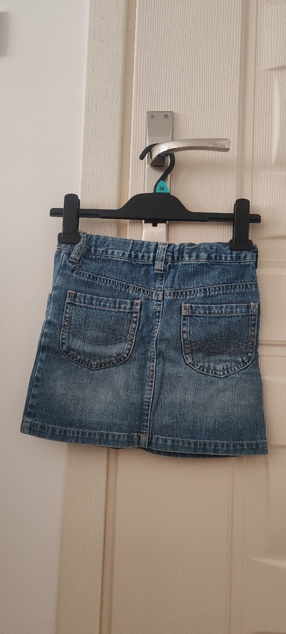 Kız Çocuk Denim Mini Etek - Görsel 3