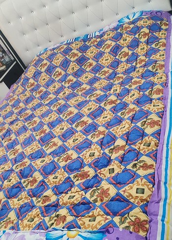 Çeyizlik %100 organik çift kişilik yün yorgan - Görsel 5