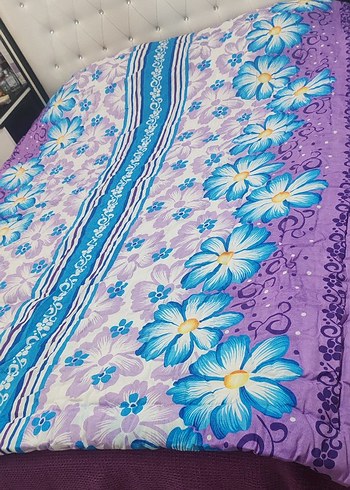 Çeyizlik %100 organik çift kişilik yün yorgan - Görsel 3