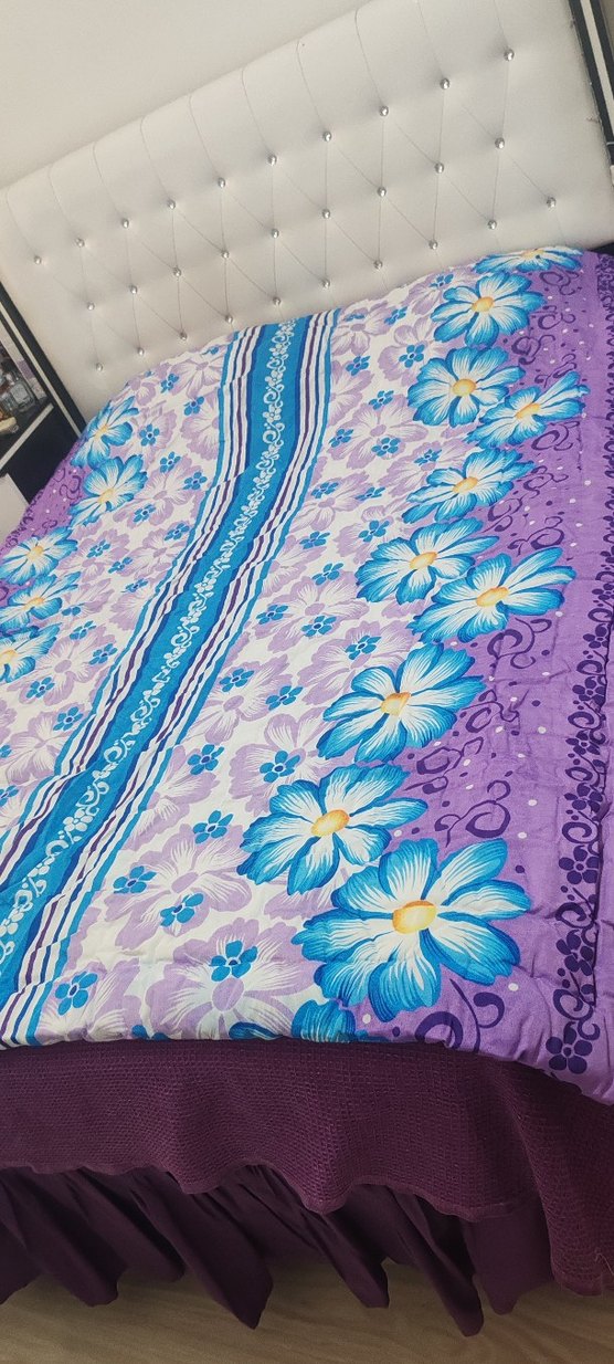 Çeyizlik %100 organik çift kişilik yün yorgan - Görsel 3