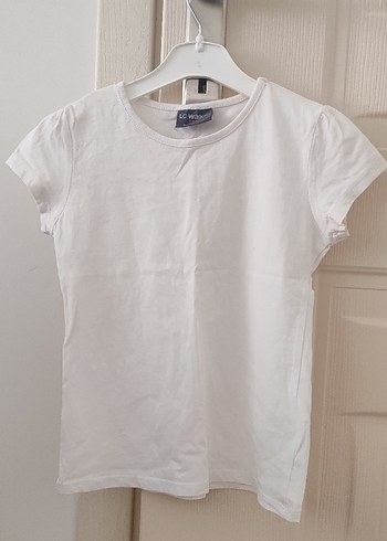 Kız Çocuk Beyaz Kısa Kollu Tişört - Görsel 2