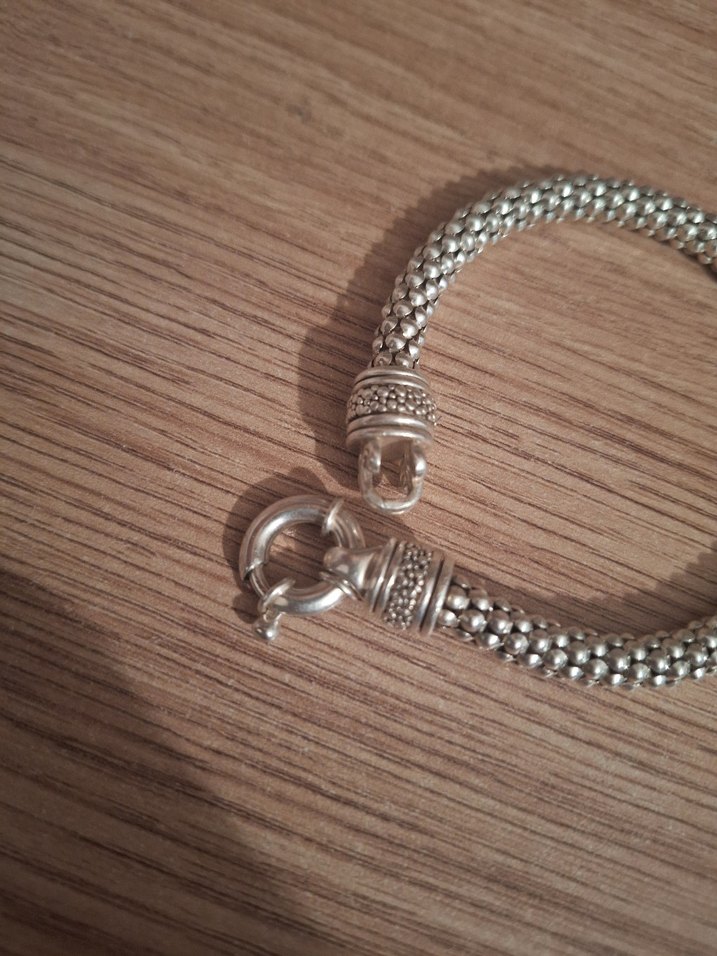 925 AYAR FUL GÜMÜŞ ERKEK BİLEKLİK - Görsel 3