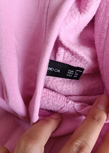 Pembe Kapüşonlu Oversize Sweatshirt - Görsel 2