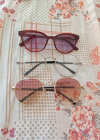 Şeffaf ve Çok Renkli Vintage Kadın Gözlükleri - Görsel 2
