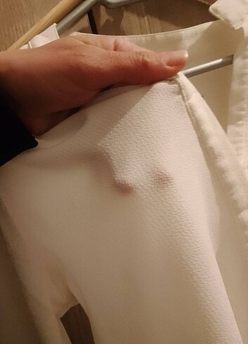 m Beden Kırık beyaz salaş gomlek