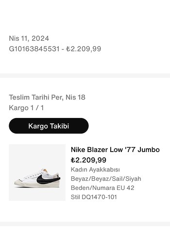 Nike jumbo low 77 blazer orijinal - Görsel 8