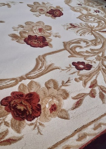 Bordo Çiçek Desenli Klasik Halı - Görsel 6