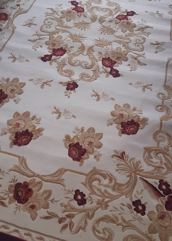 Bordo Çiçek Desenli Klasik Halı - Görsel 4