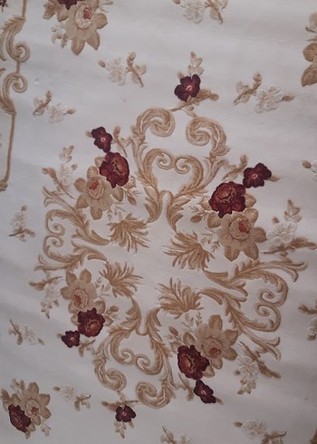 Bordo Çiçek Desenli Klasik Halı - Görsel 5