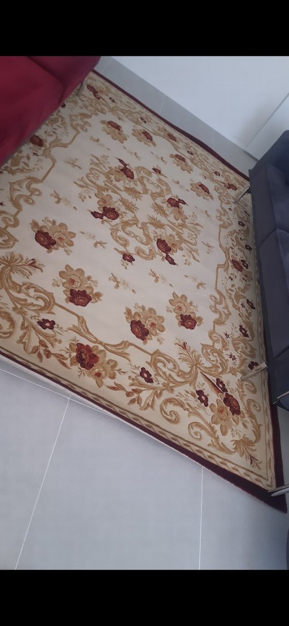 Bordo Çiçek Desenli Klasik Halı - Görsel 2