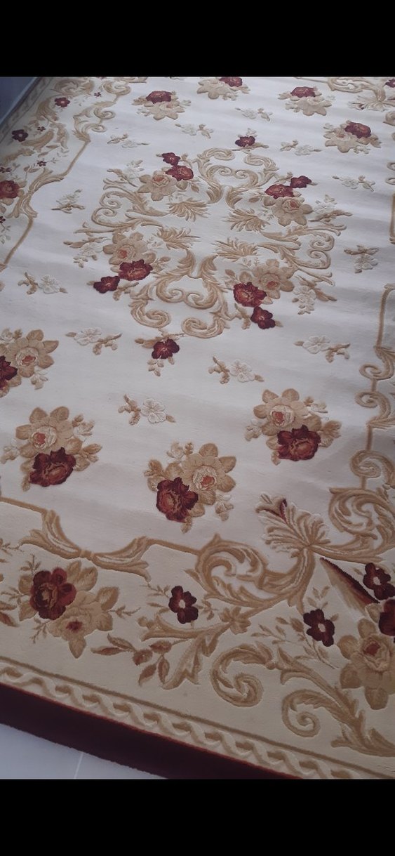 Bordo Çiçek Desenli Klasik Halı - Görsel 4