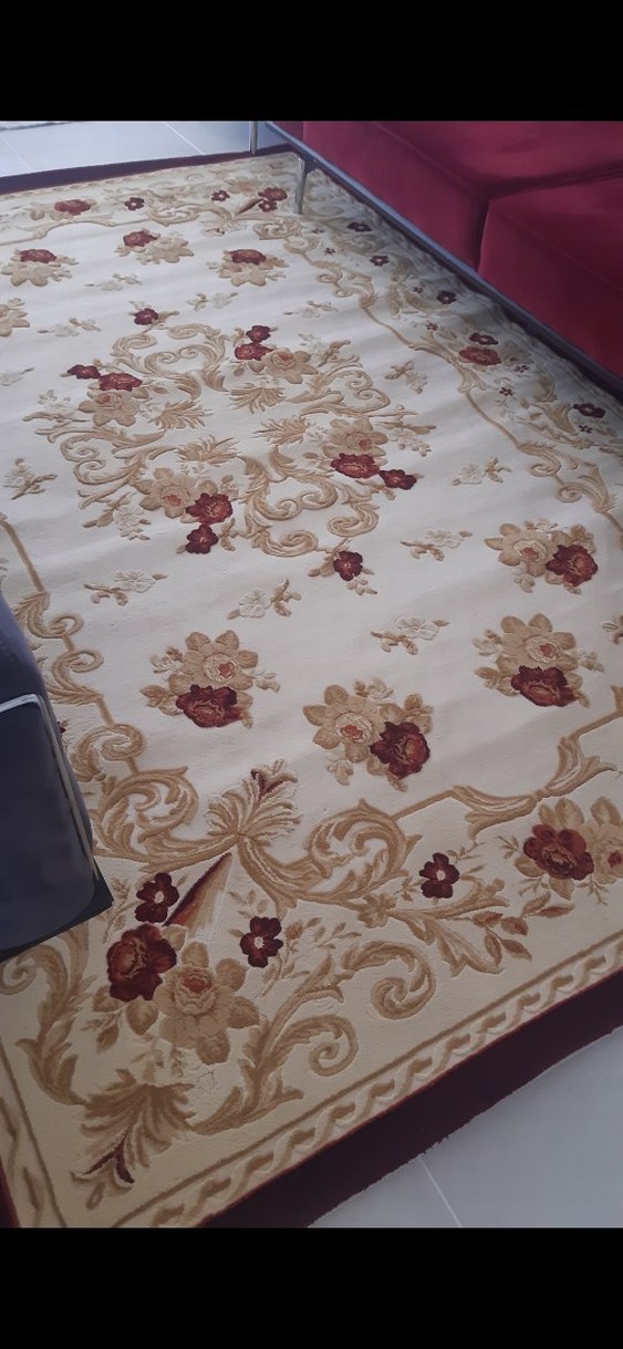 Bordo Çiçek Desenli Klasik Halı - Görsel 3