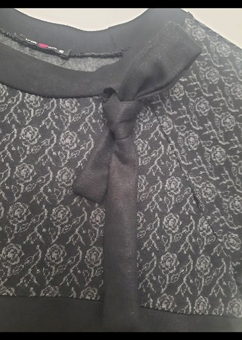 Siyah Midi Gotik TRİKO Elbise - Görsel 5