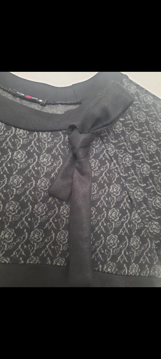 Siyah Midi Gotik TRİKO Elbise - Görsel 5