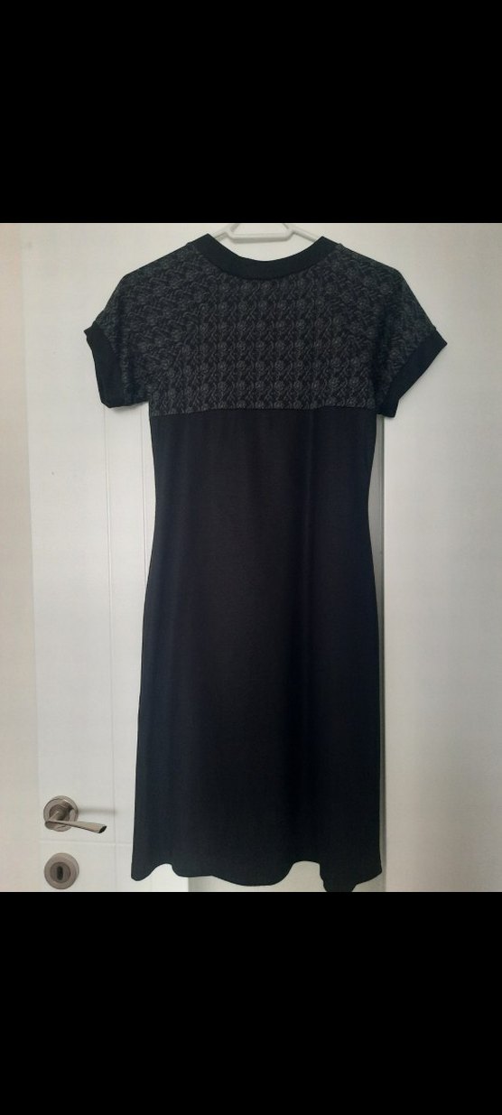 Siyah Midi Gotik TRİKO Elbise - Görsel 2